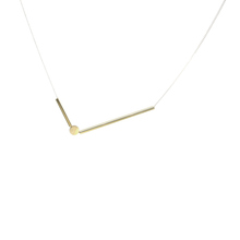 Sticks and Stones - Brass and silver necklace l A Bird Named Frank
