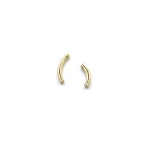 Lean In - Brass and silver stud earrings l A Bird Named Frank