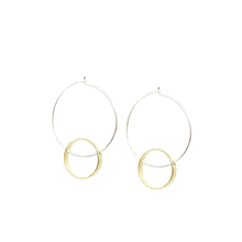 Halo - Brass and silver hoop earrings l A Bird Named Frank