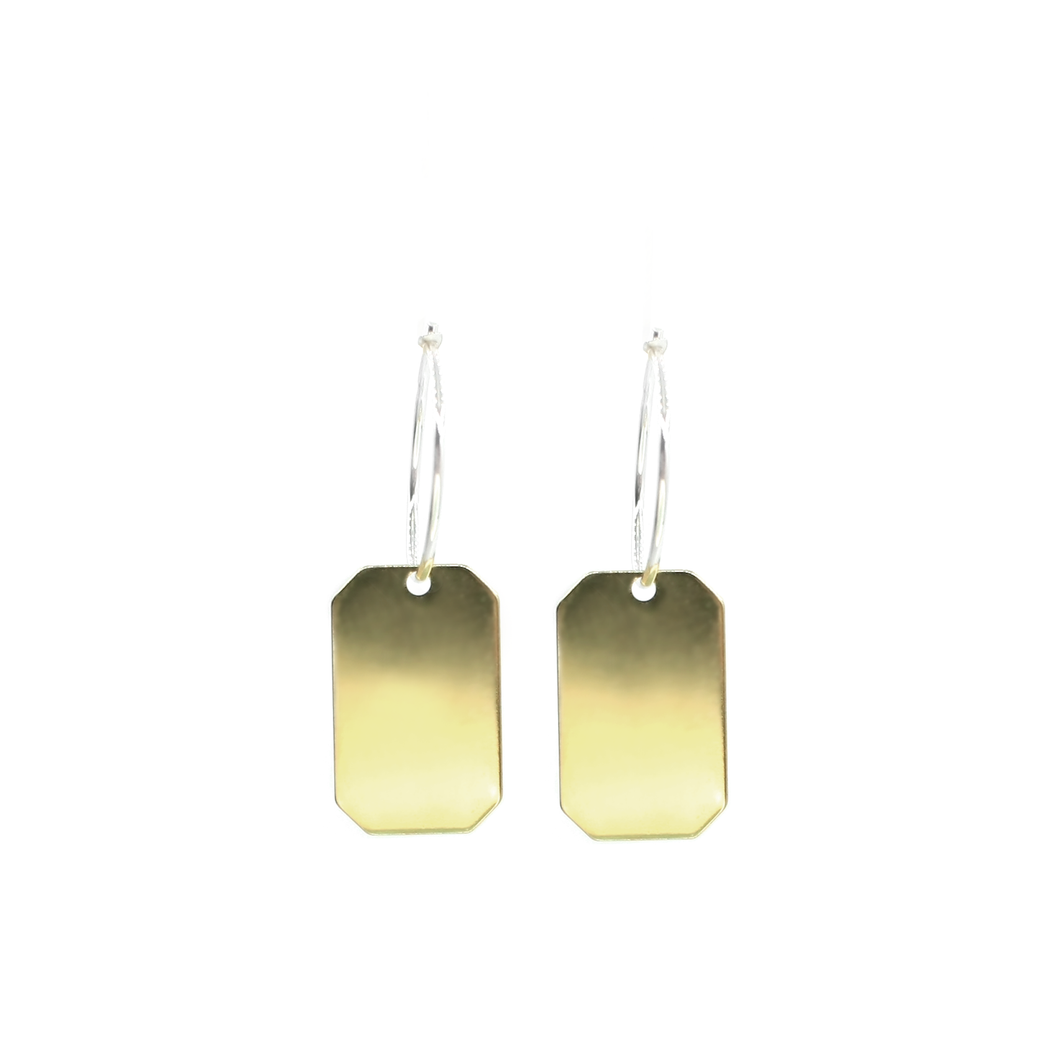 Engaii - Brass and silver lucky charm earrings l A Bird Named Frank
