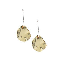 Autumn Leaves - Brass and silver hoop earrings l A Bird Named Frank